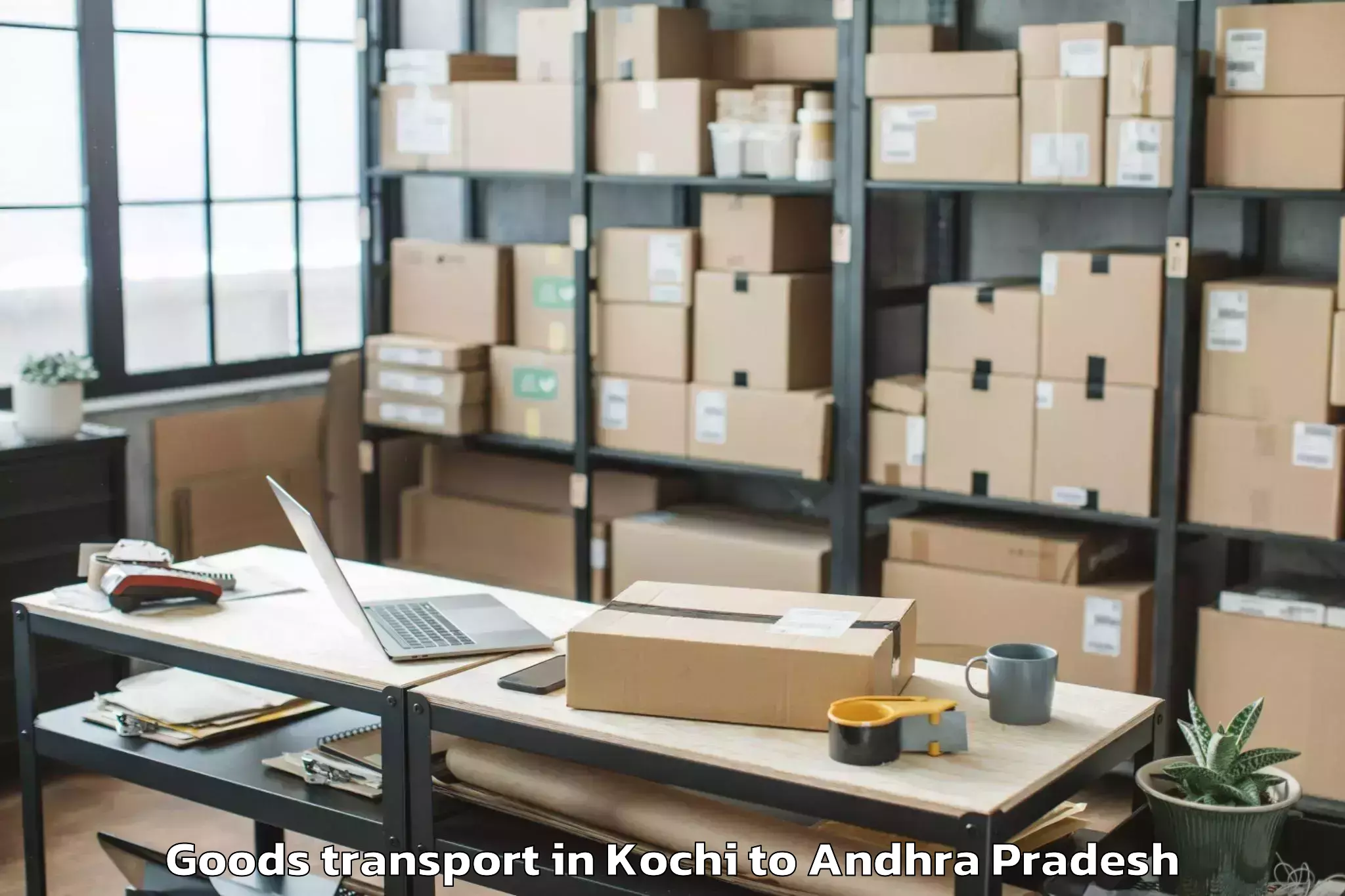 Expert Kochi to Ellore Goods Transport